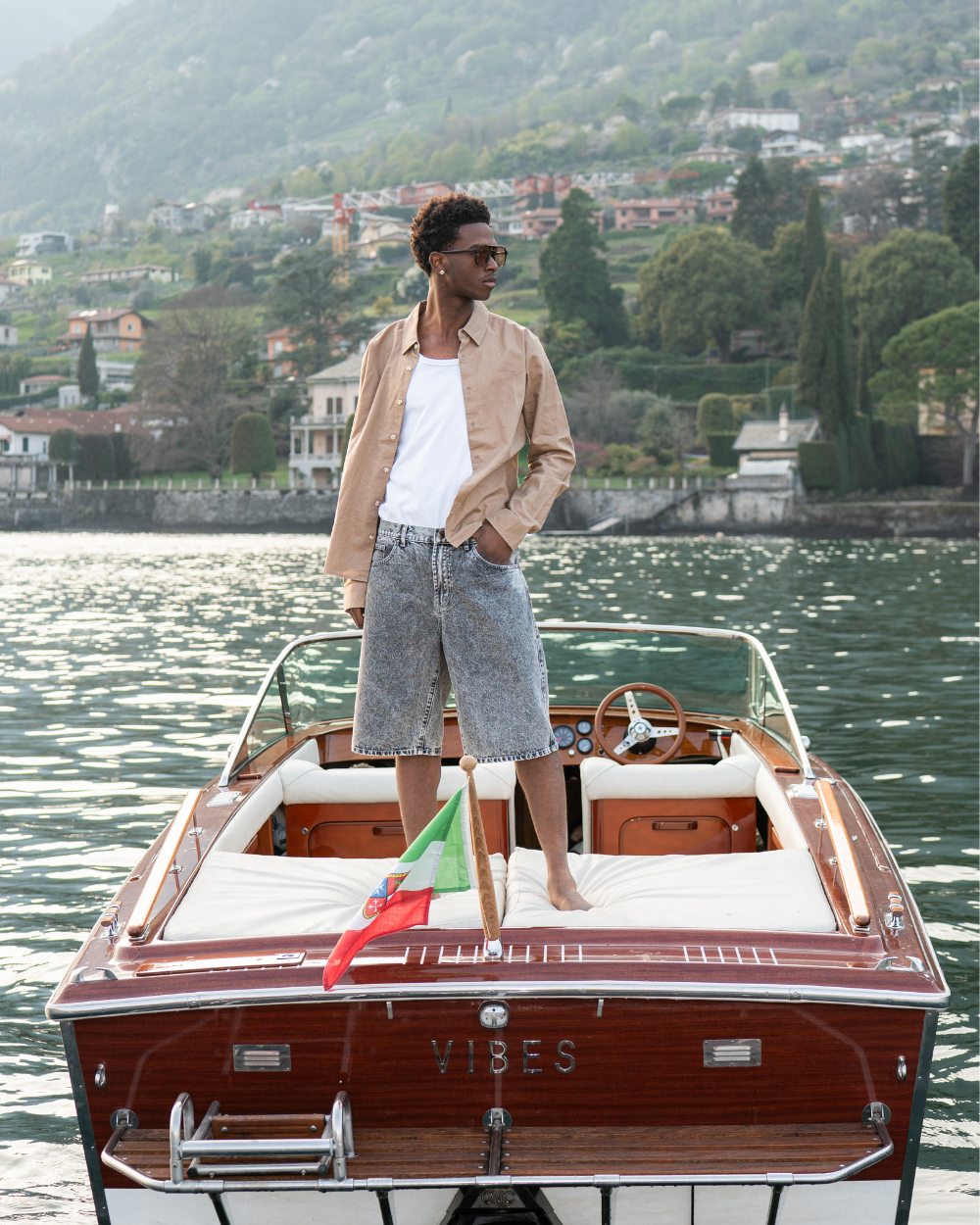 Jorts grau gewaschen